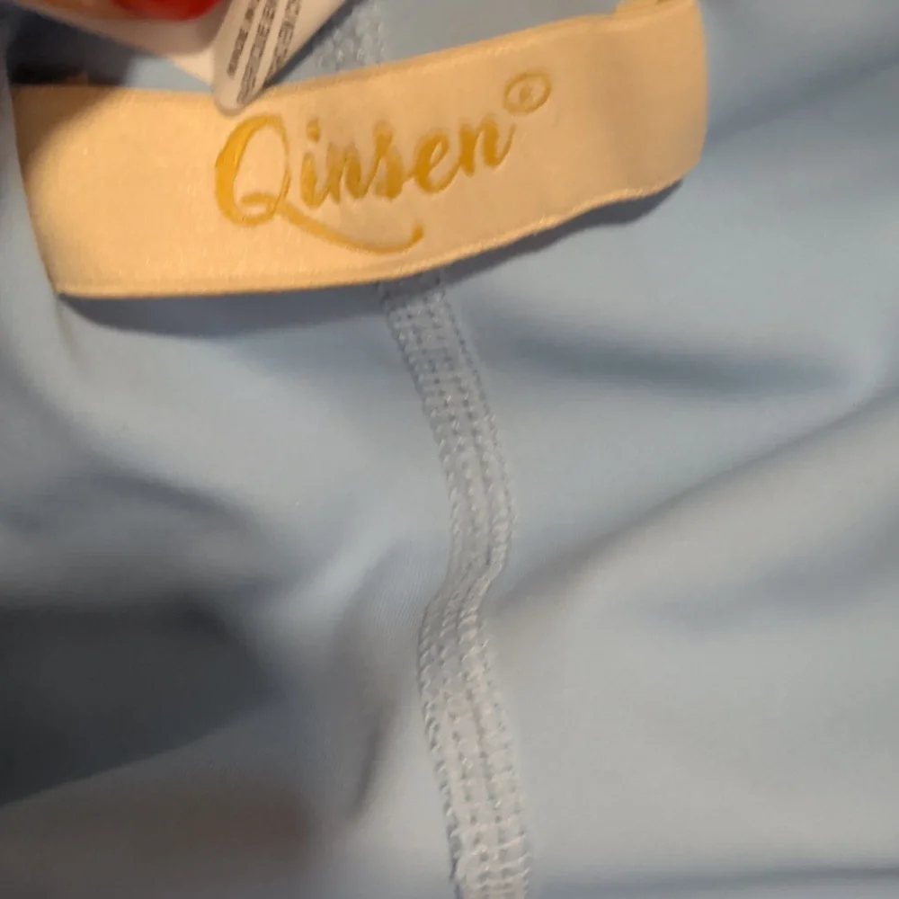 New QINSEN Light Blue Tennis Dress. Small - Picture 4 of 8